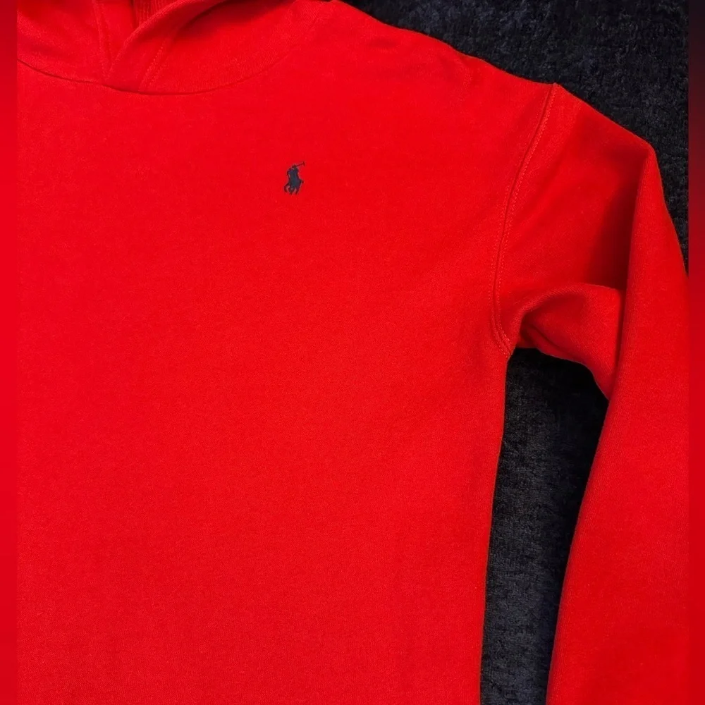 Polo by Ralph Lauren Red Hoodie with Plaid Skirt dress